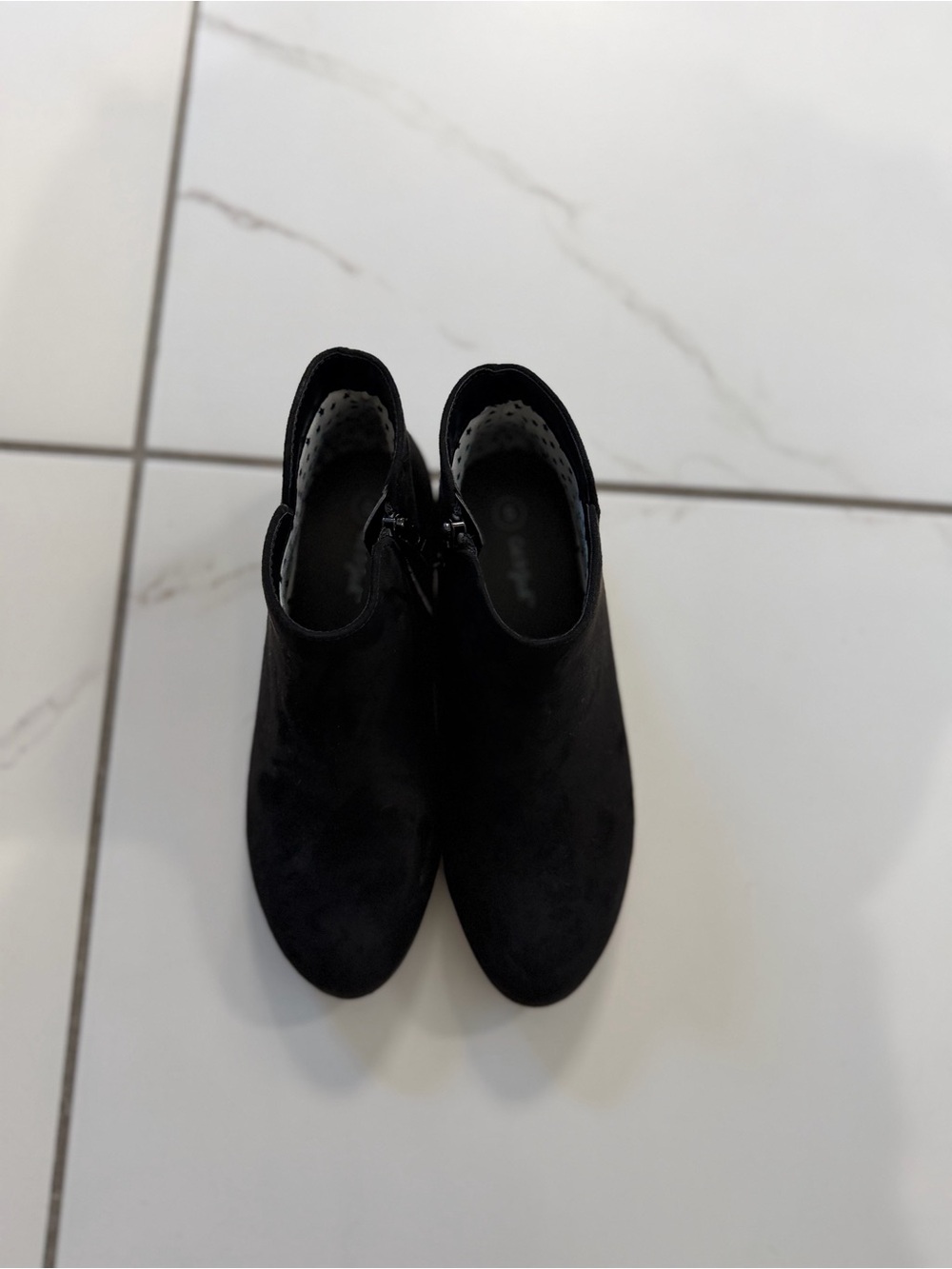 Kids Black Suede Ankle Booties - Sleek Everyday Style